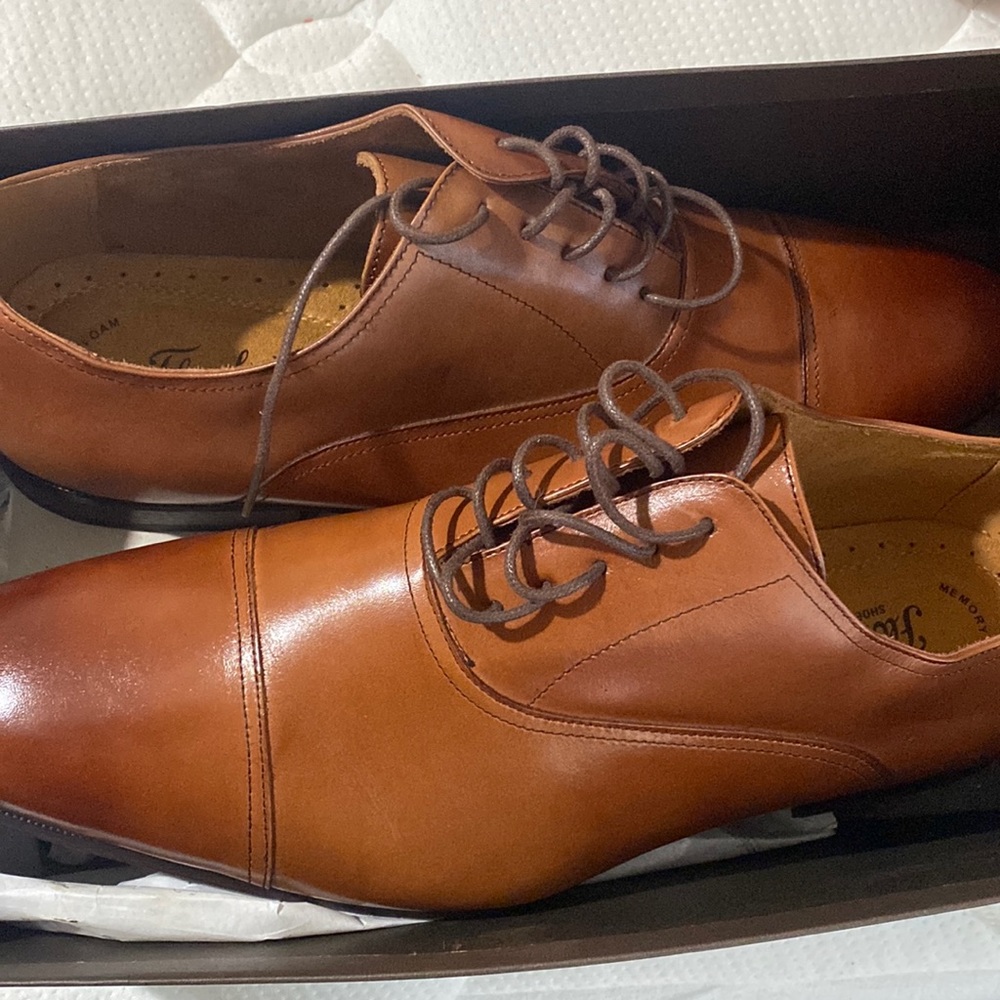 Florsheim Francisco Cognac Cap-Toe Oxfords- MAKE AN OFFER